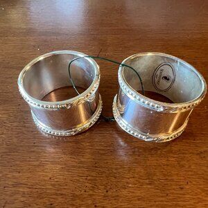 Waterford Silver Napkin Holders - set of two